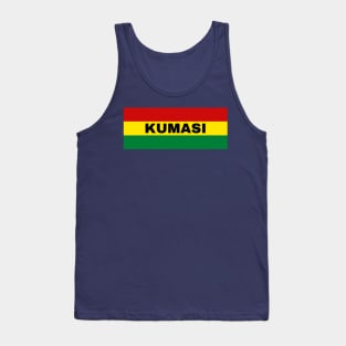 Kumasi City in Ghana Flag Colors Tank Top